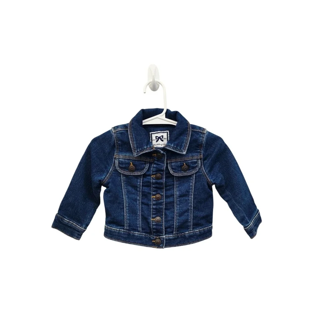 Gymboree Baby Girls Denim Jean Jacket 6-12 Months Dark Wash